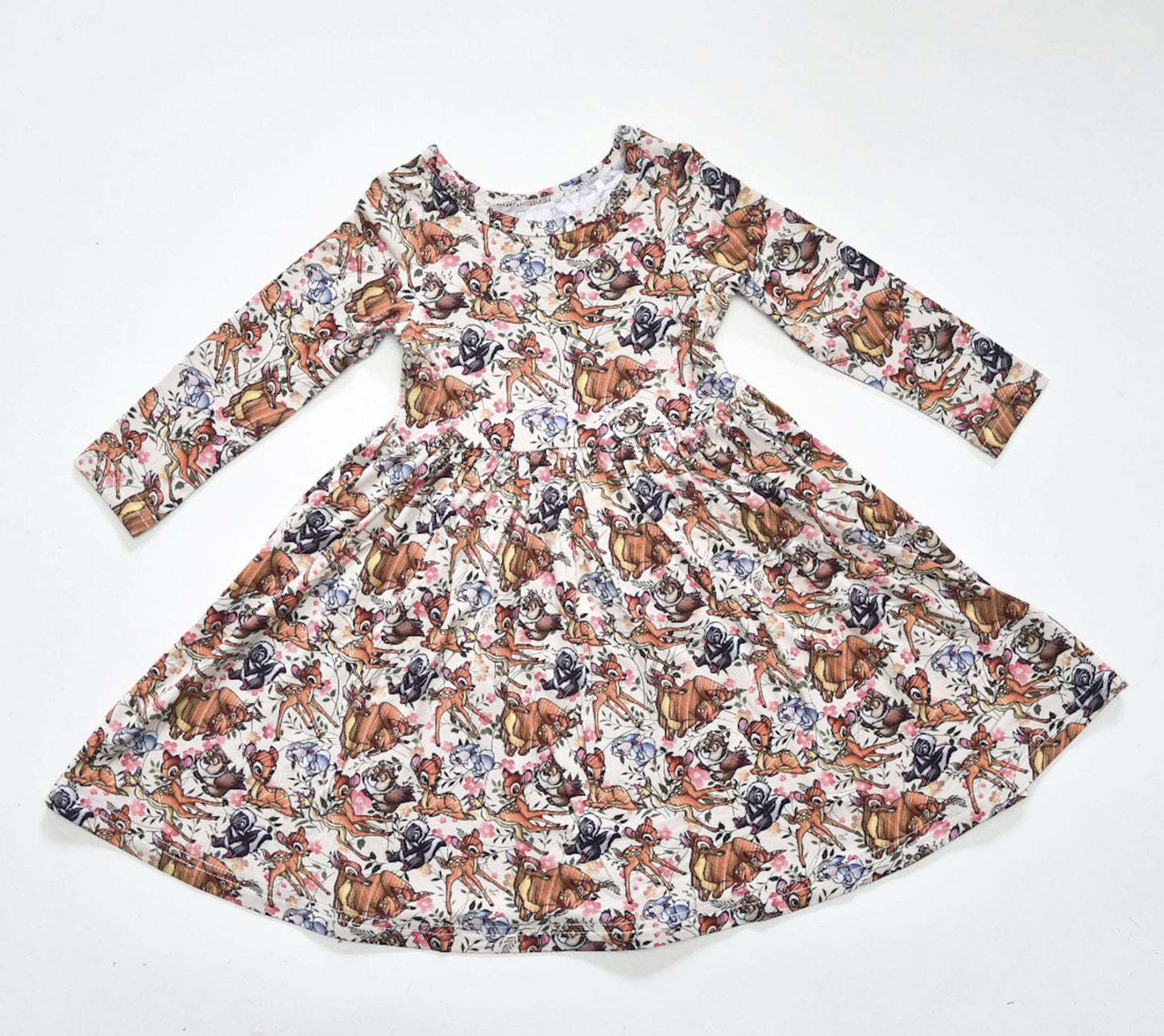 Floral Forest Twirl Dress Bamboo RTS