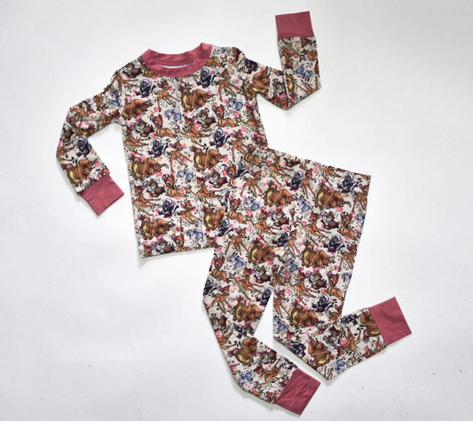 Floral Forest 2 piece Bamboo PJ RTS