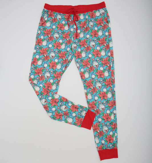 My Neighbor Poinsettia Women's L/S Jogger PJ Set Bamboo RTS