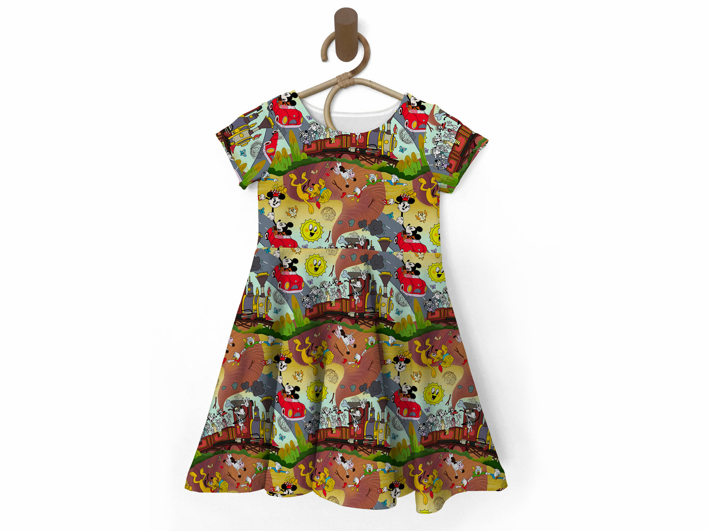 Hollywood Railroad Bamboo Twirl Dress